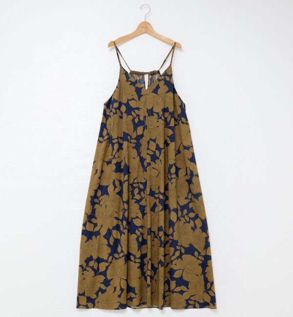 NOLLEY'S「フラワープリント＆ムジキャミワンピース」|ワンピース|