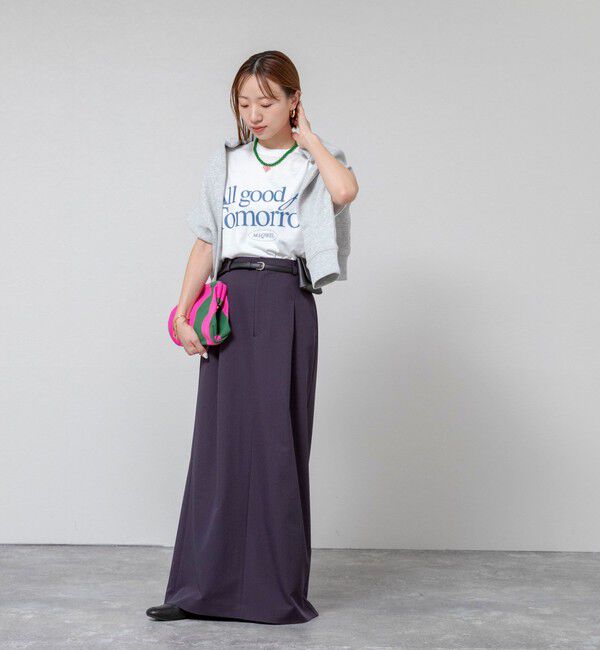 MAQWEL「【MAQWEL/マクウェル】ウォッシャブルAgfT T-SHIRT」|Tシャツ・カットソー|