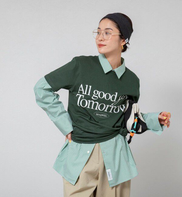 MAQWEL「【MAQWEL/マクウェル】ウォッシャブルAgfT T-SHIRT」|Tシャツ・カットソー|