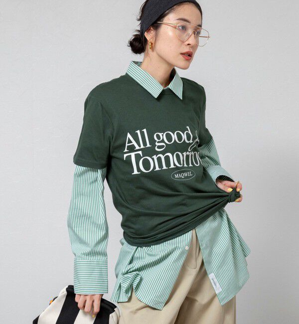 MAQWEL「【MAQWEL/マクウェル】ウォッシャブルAgfT T-SHIRT」|Tシャツ・カットソー|