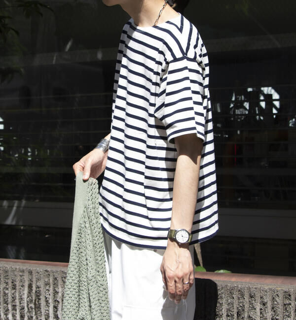 GLOSTER「【GLOSTER/グロスター】バスクシャツ ボーダーTシャツ ショートスリーブ」|Tシャツ・カットソー|