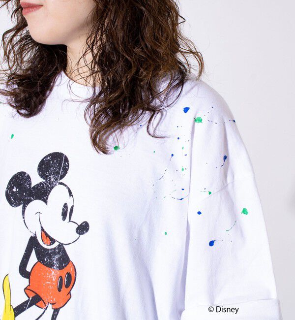 GLOSTER「【GOOD ROCK SPEED】別注ペンキ/ダメージ加工/ミッキー/MICKEY/ Tシャツ」|Tシャツ・カットソー|