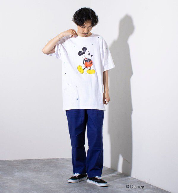 GLOSTER「【GOOD ROCK SPEED】別注ペンキ/ダメージ加工/ミッキー/MICKEY/ Tシャツ」|Tシャツ・カットソー|