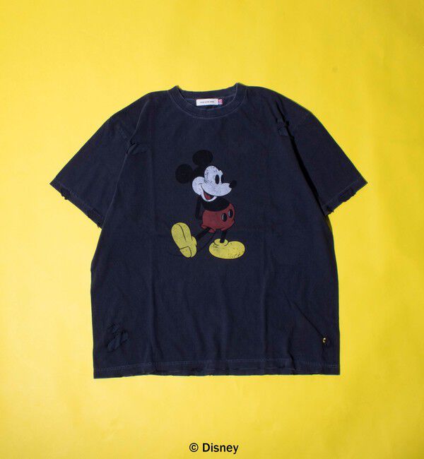 GLOSTER「【GOOD ROCK SPEED】別注ペンキ/ダメージ加工/ミッキー/MICKEY/ Tシャツ」|Tシャツ・カットソー|