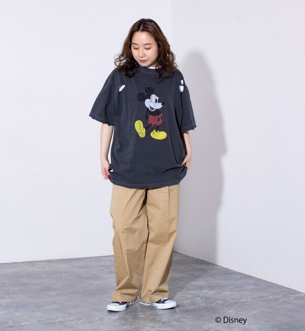 GLOSTER「【GOOD ROCK SPEED】別注ペンキ/ダメージ加工/ミッキー/MICKEY/ Tシャツ」|Tシャツ・カットソー|