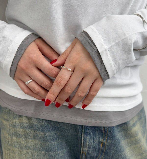 fredy emue「【by daisy/バイデイジー】SV925プチハートリング」|リング|