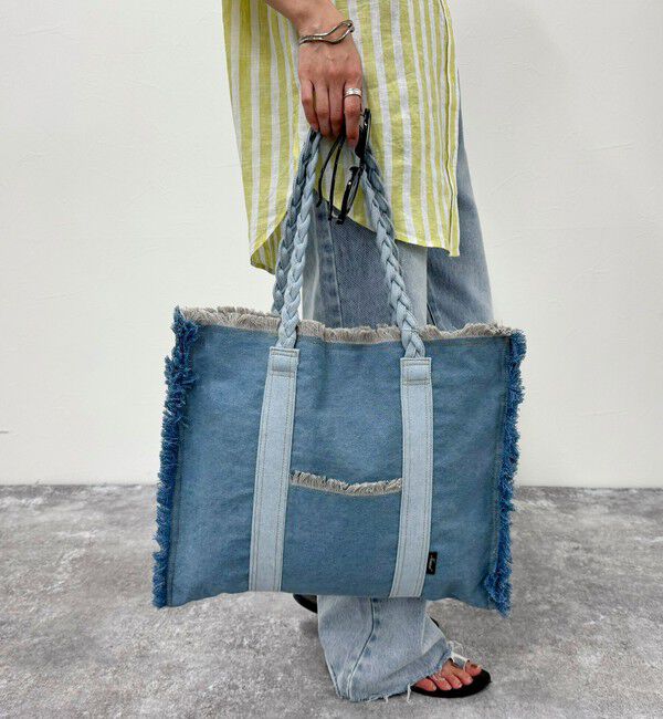 fredy emue「デニムムラ染めトートバッグ」|トートバッグ|