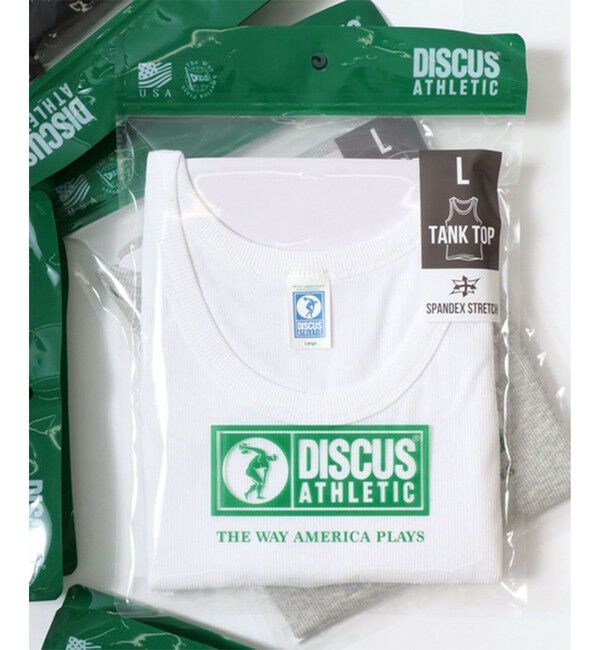 GLOSTER「【DISCUS ATHLETIC/ディスカス アスレチック】リブ タンクトップ パック入り」|タンクトップ|ホワイト