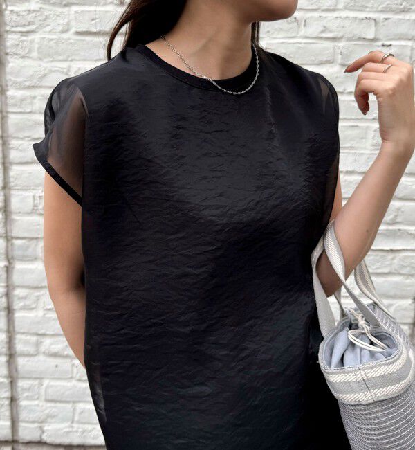 fredy emue「シアーオーガンジーレイヤードノースリーブブラウス」|シャツ・ブラウス|