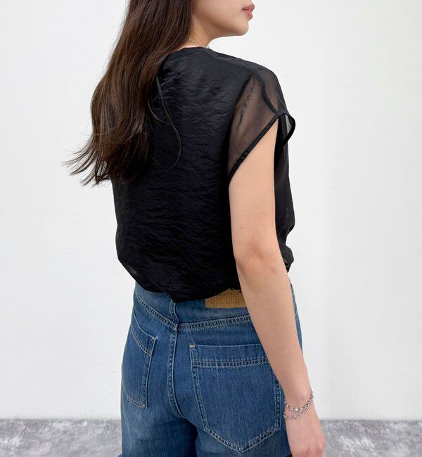 fredy emue「シアーオーガンジーレイヤードノースリーブブラウス」|シャツ・ブラウス|