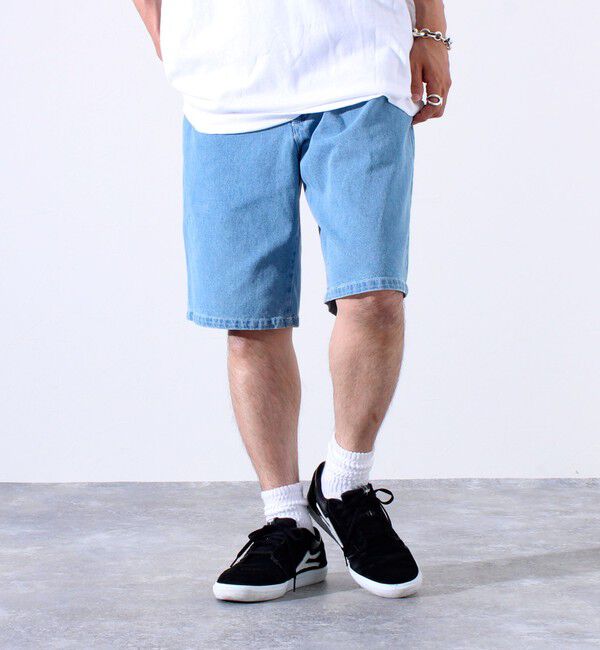 GLOSTER「【GLOSTER/グロスター】イージーデニムショーツ／USEDライク ハーフパンツ」|その他|
