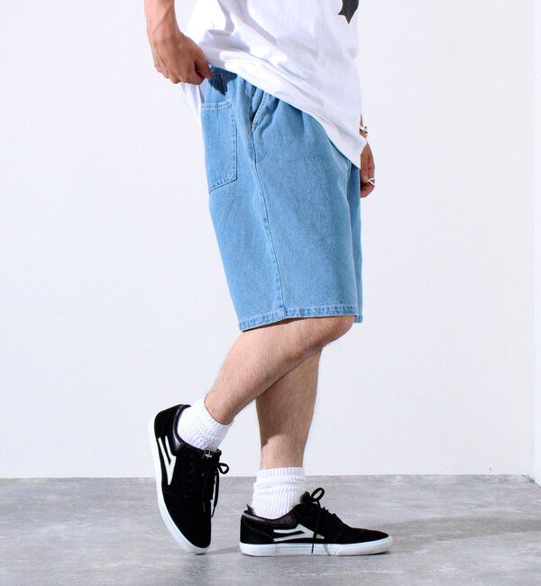 GLOSTER「【GLOSTER/グロスター】イージーデニムショーツ／USEDライク ハーフパンツ」|その他|