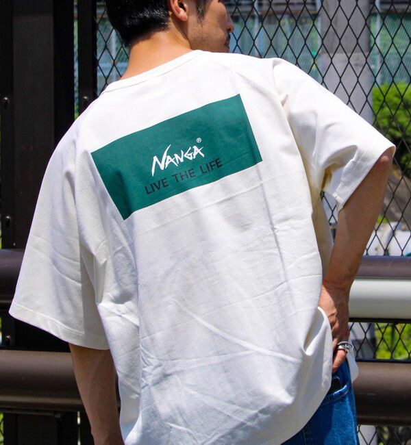 GLOSTER「【NANGA&times;GLOSTER】別注② Raglan Backprint Tee」|Tシャツ・カットソー|ホワイト系その他