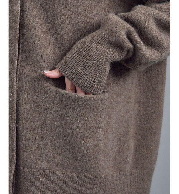 SALON adam et rope'「Starry sky Knit スパンコールVネックカーディガン」|カーディガン|