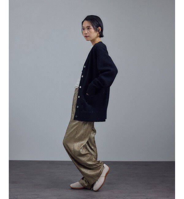 SALON adam et rope'「Starry sky Knit スパンコールVネックカーディガン」|カーディガン|