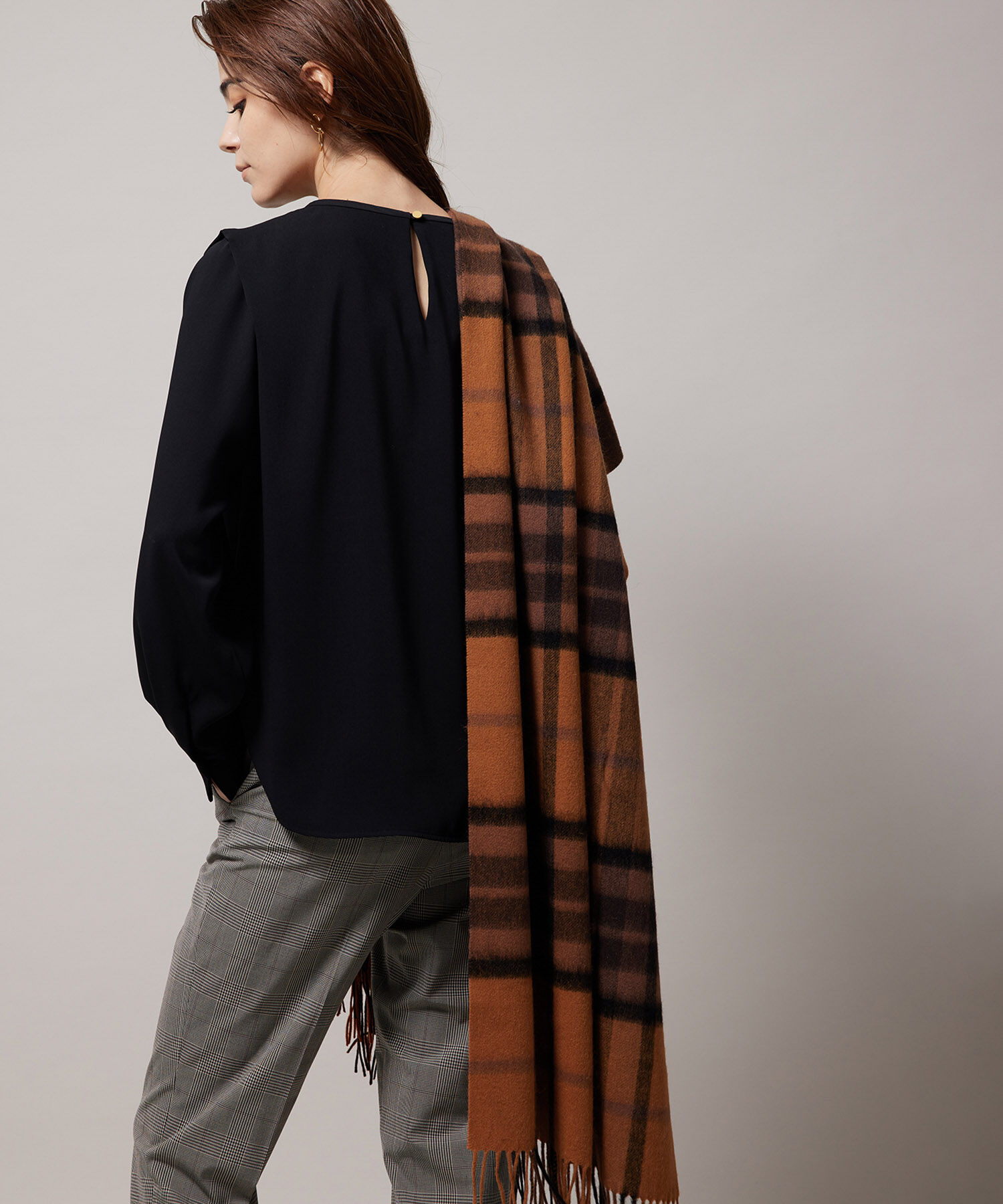 ROPE「ウールチェックストール」|ストール|