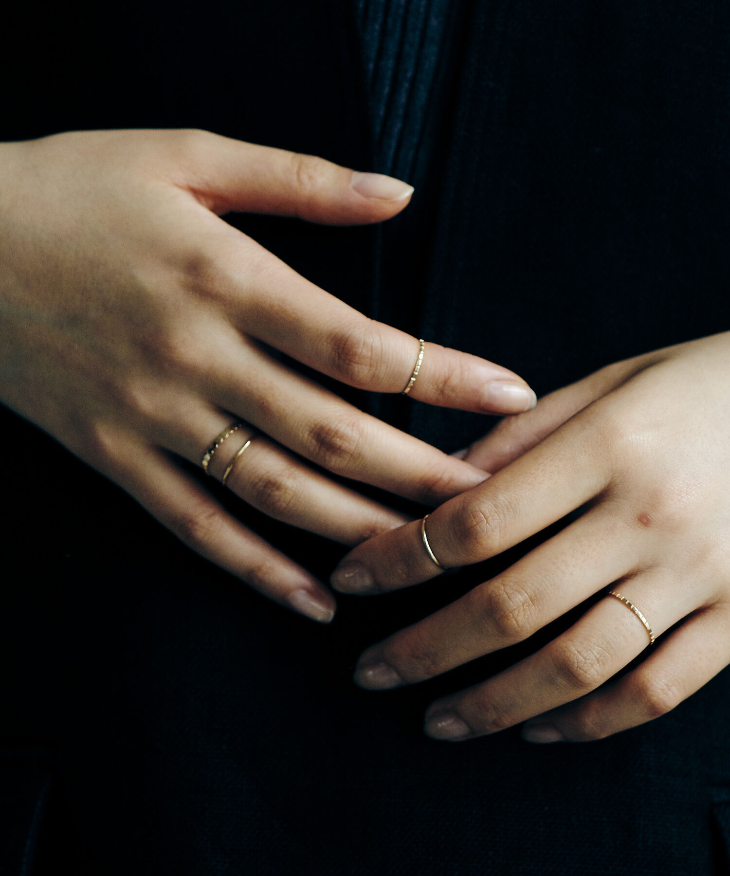 ROPE「【R（ロペ アール）】 K10 プレーンピンキーリング」|リング|