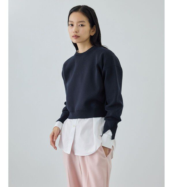 ROPE「スウェットライクコンパクトニットプルオーバー/イージーケア」|スウェット・ジャージ|
