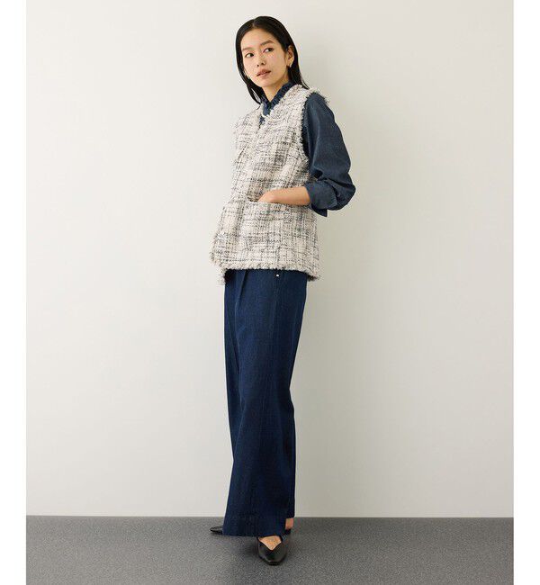 ROPE「ツイードVネックジレ」|ベスト・ジレ|