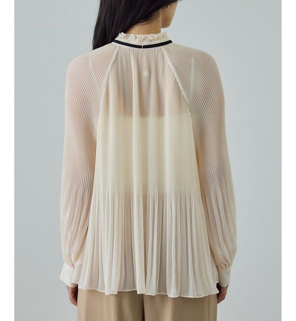 ROPE「プリーツデザインブラウス/イージーケア」|シャツ・ブラウス|