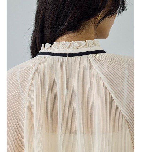 ROPE「プリーツデザインブラウス/イージーケア」|シャツ・ブラウス|