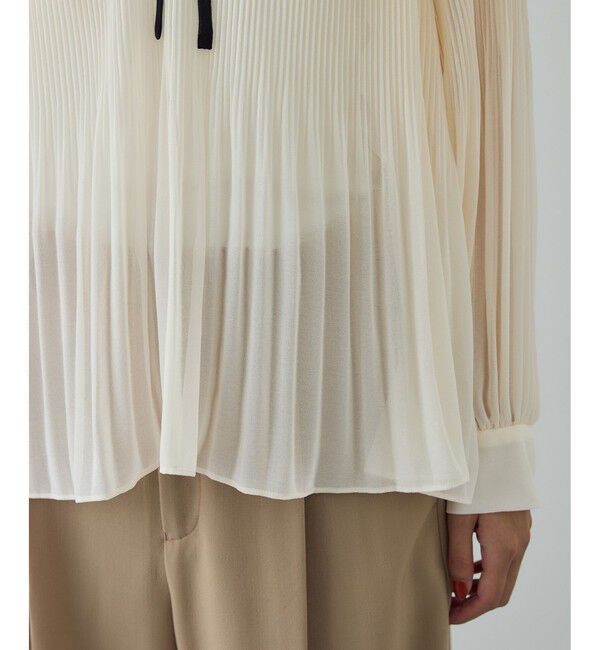 ROPE「プリーツデザインブラウス/イージーケア」|シャツ・ブラウス|