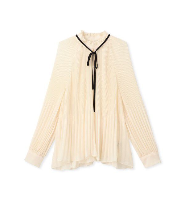 ROPE「プリーツデザインブラウス/イージーケア」|シャツ・ブラウス|