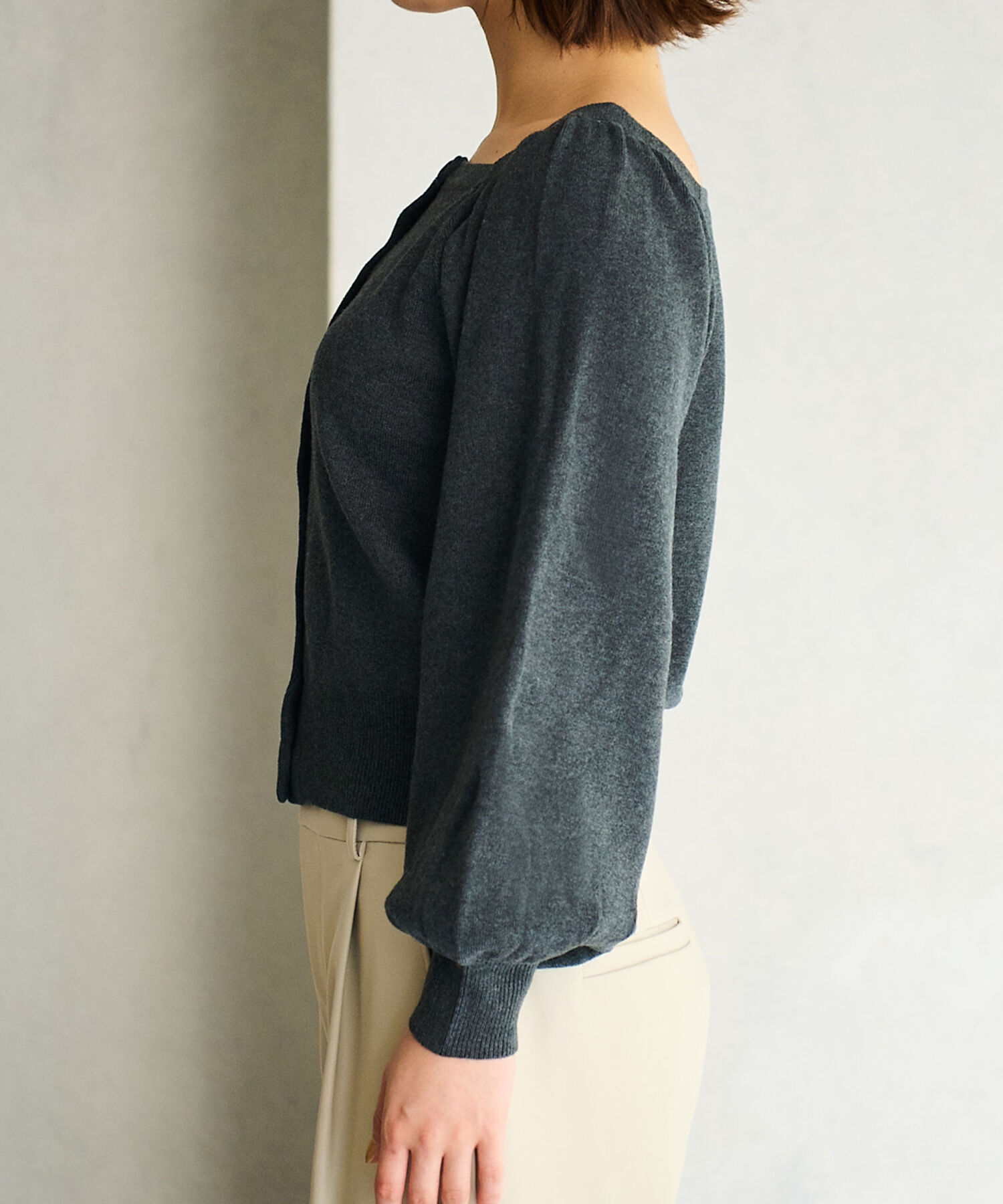 vis-a-vis「【WEB限定】前後2WAYスクエアネックニット【セットアップ対応】」|ニット・セーター|