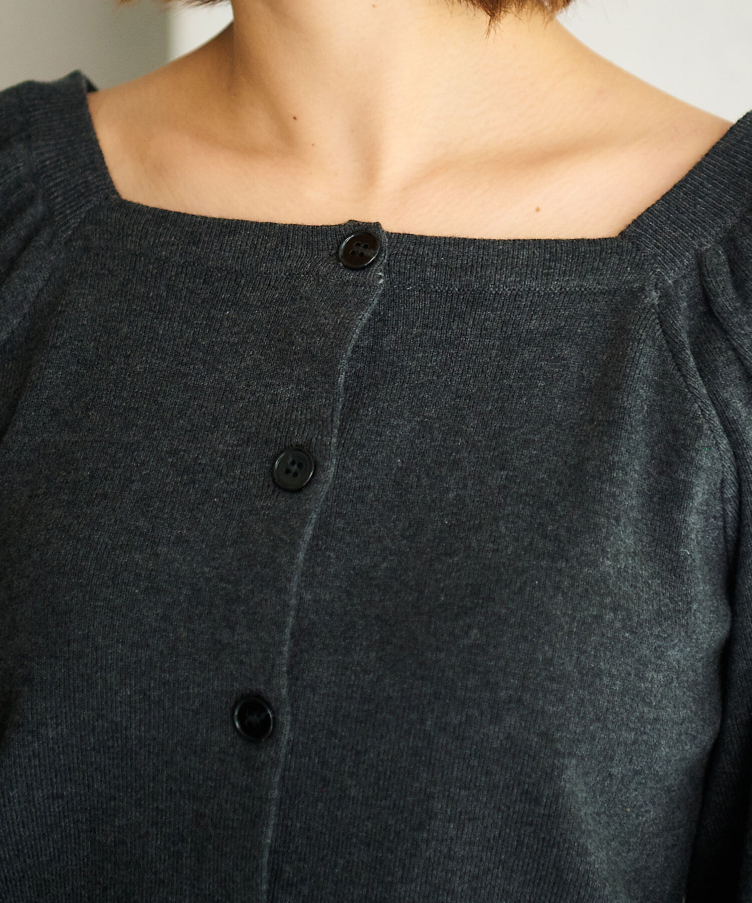 vis-a-vis「【WEB限定】前後2WAYスクエアネックニット【セットアップ対応】」|ニット・セーター|