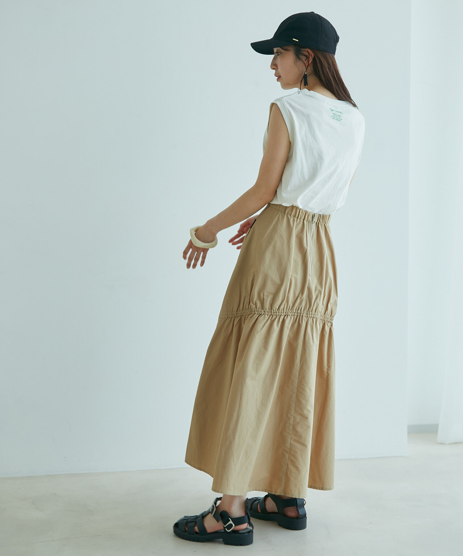 VIS「【OUTDOOR PRODUCTSコラボ】ロゴノースリーブTシャツ」|Tシャツ・カットソー|