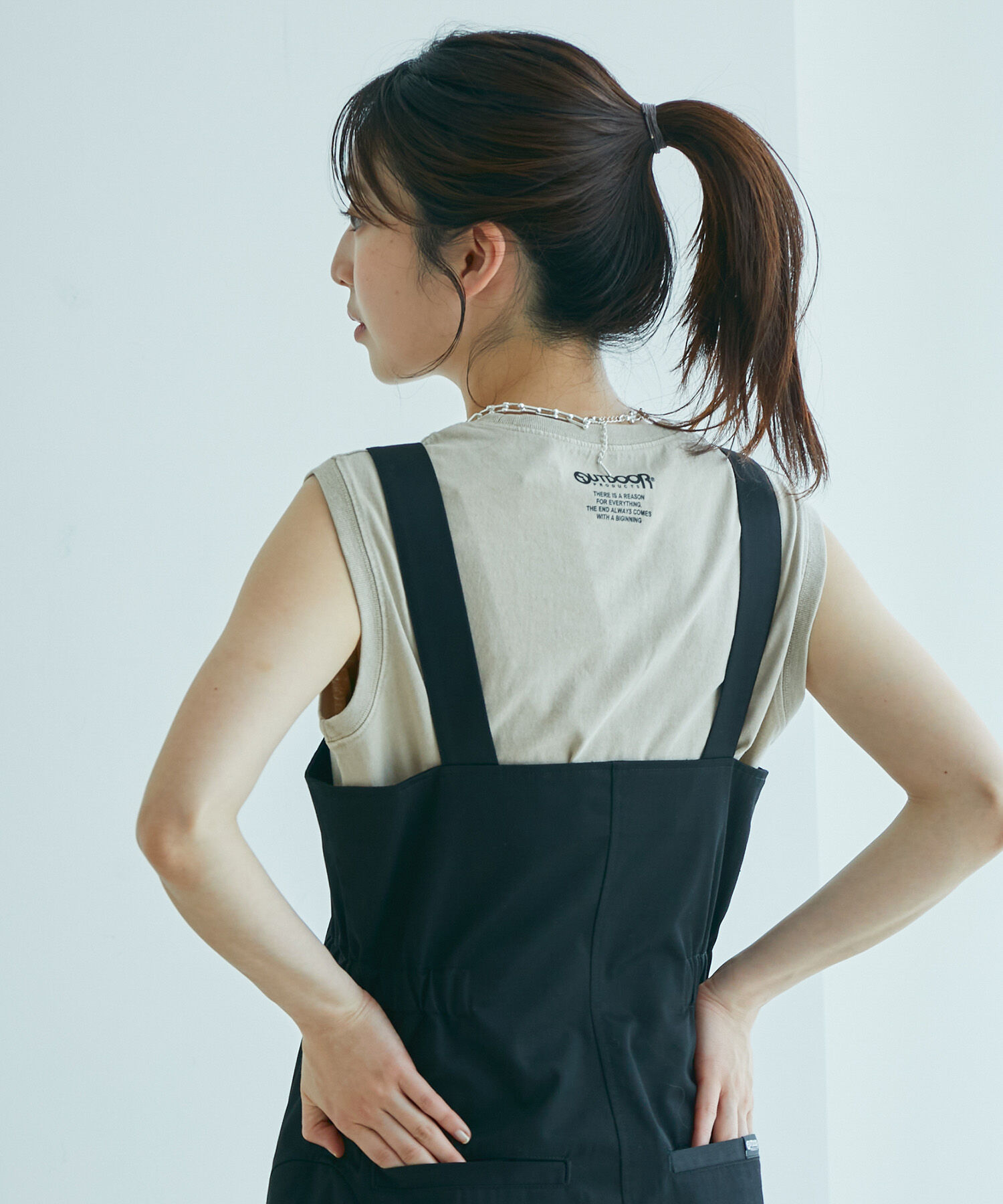 VIS「【OUTDOOR PRODUCTSコラボ】ロゴノースリーブTシャツ」|Tシャツ・カットソー|