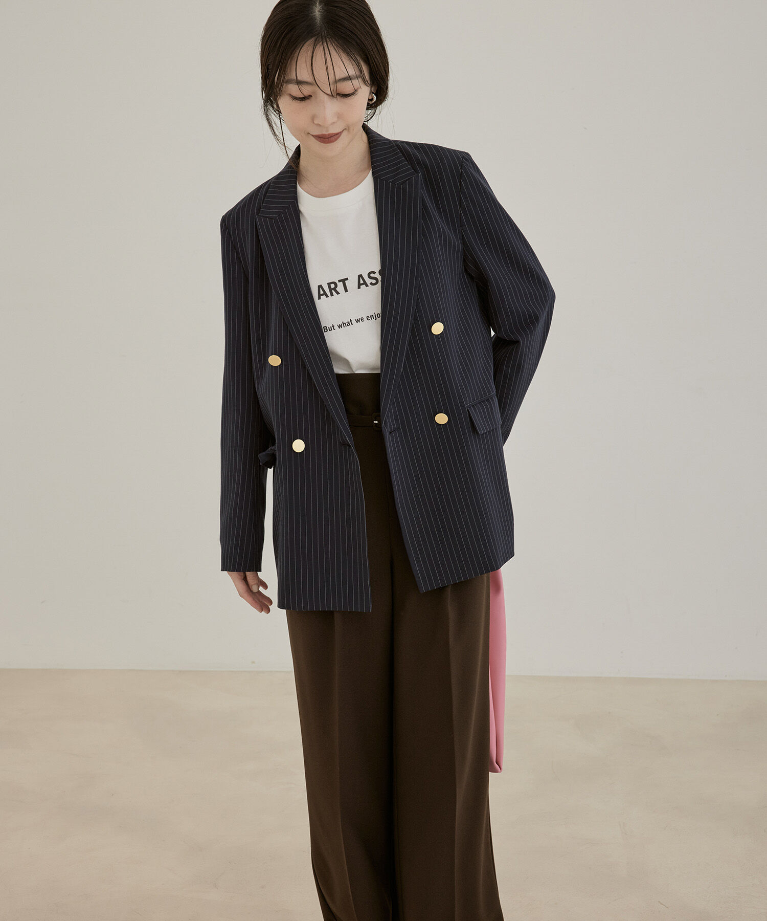 VIS「金ボタンダブルジャケット」|テーラードジャケット|