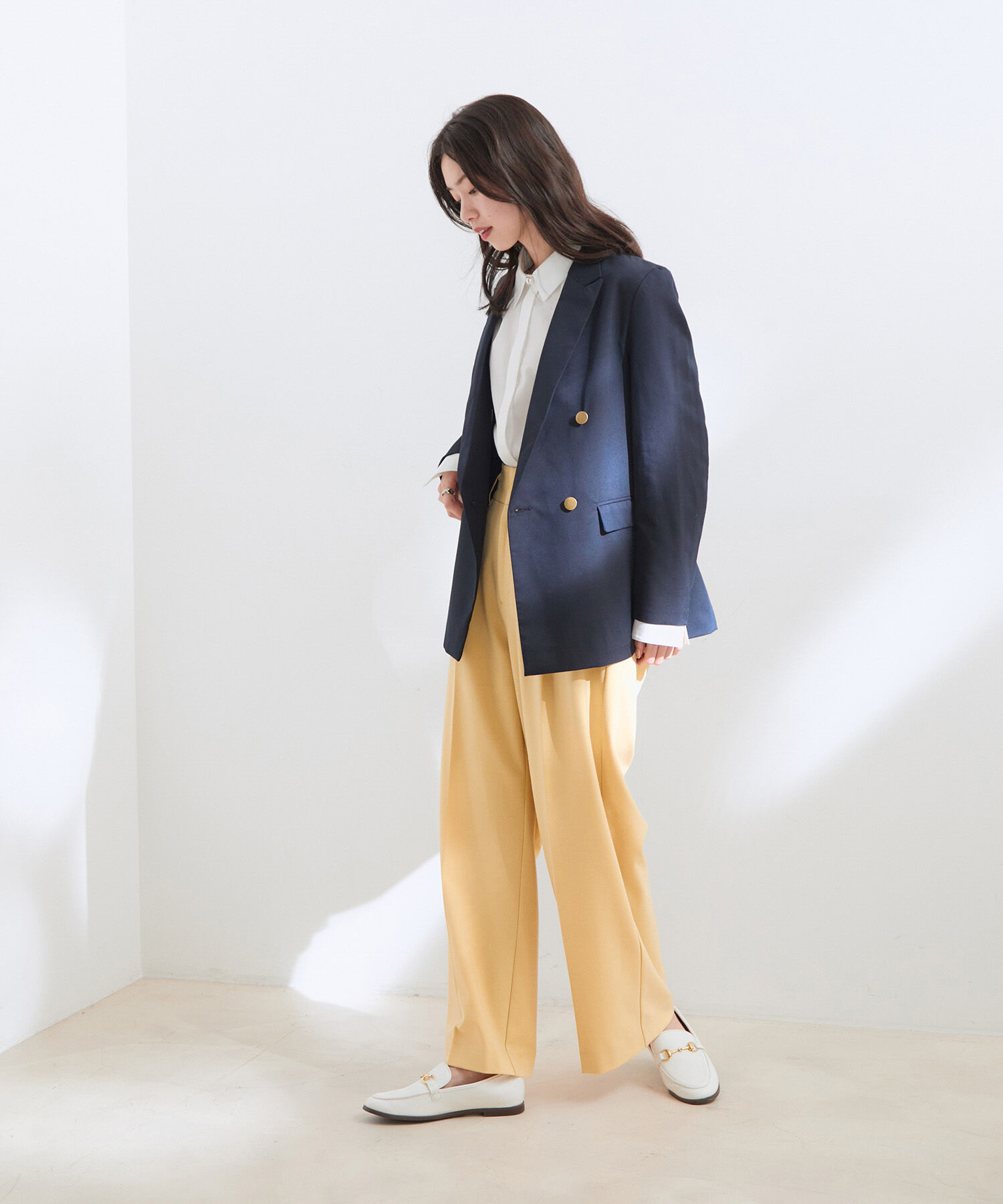 VIS「金ボタンダブルジャケット」|テーラードジャケット|