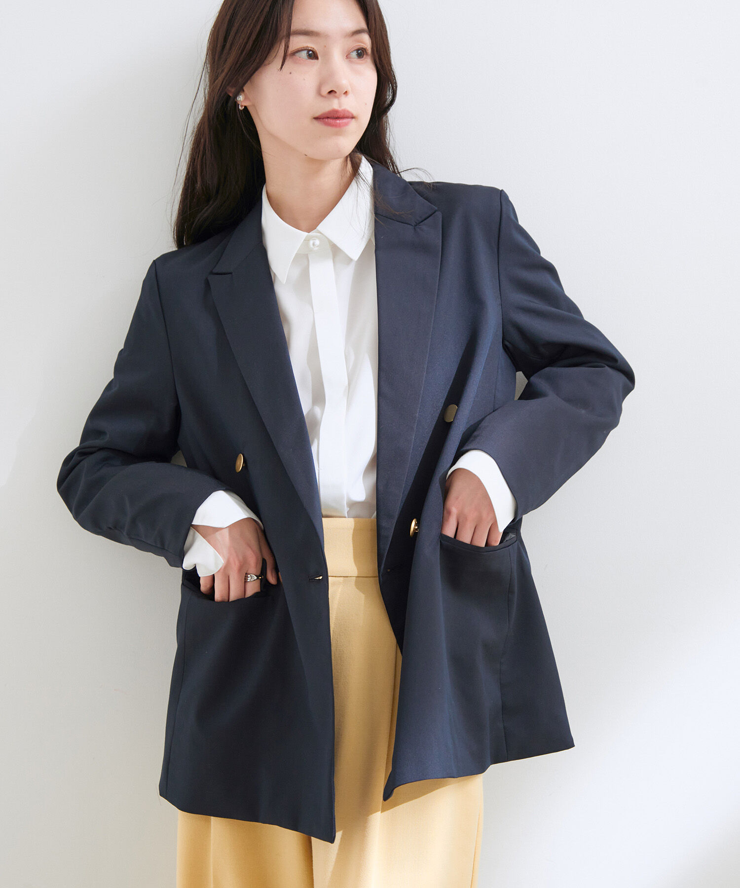 VIS「金ボタンダブルジャケット」|テーラードジャケット|