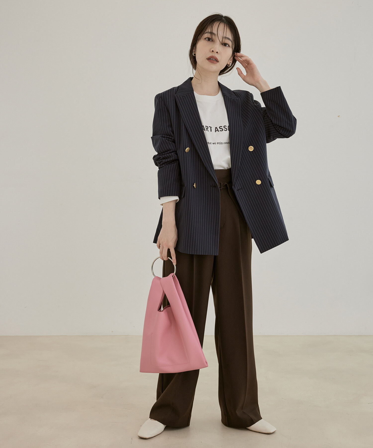 VIS「金ボタンダブルジャケット」|テーラードジャケット|