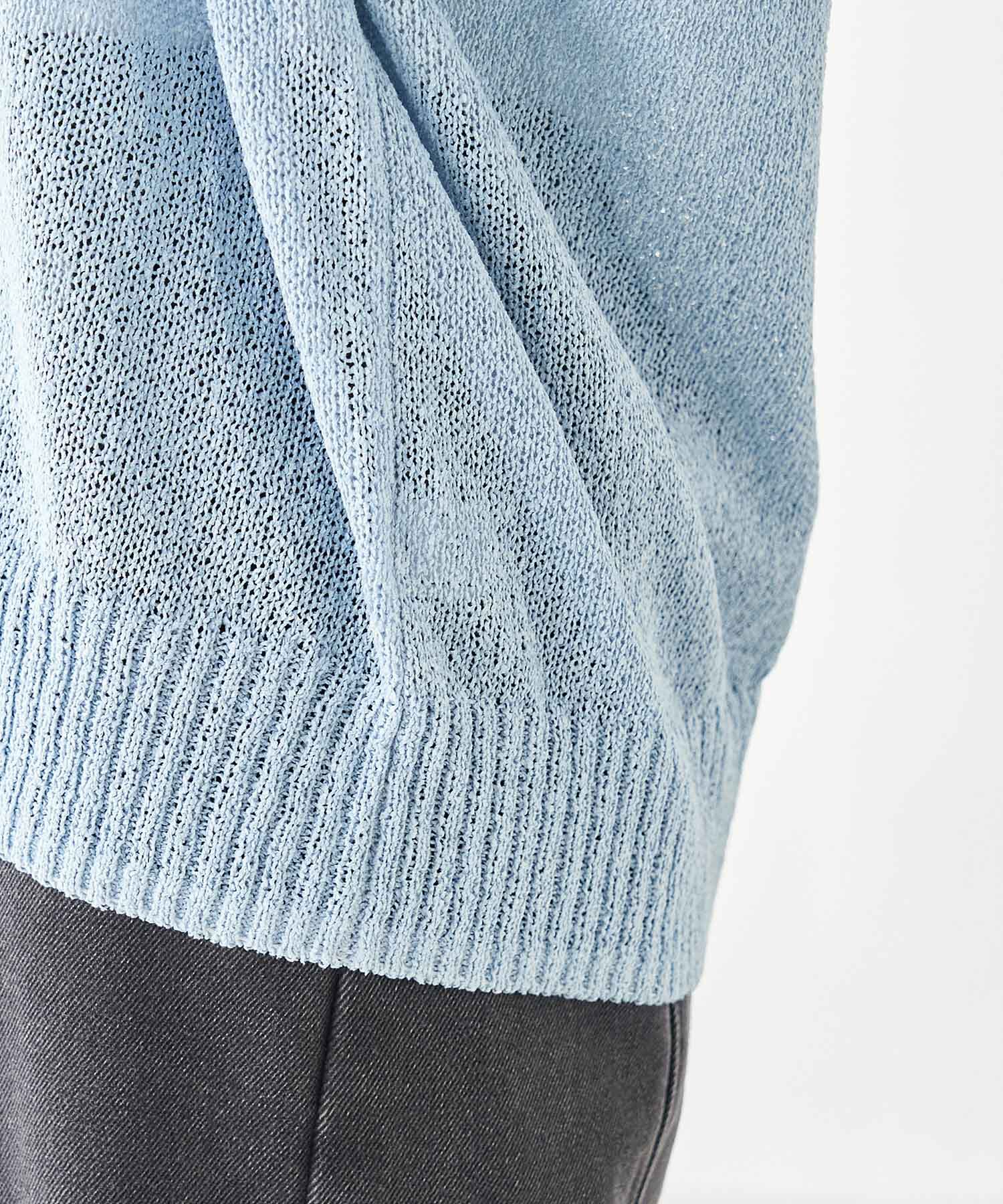 Rope&rsquo;Picnic「【emur】TSUMUGI和紙混Vネックニットプルオーバー」|ニット・セーター|