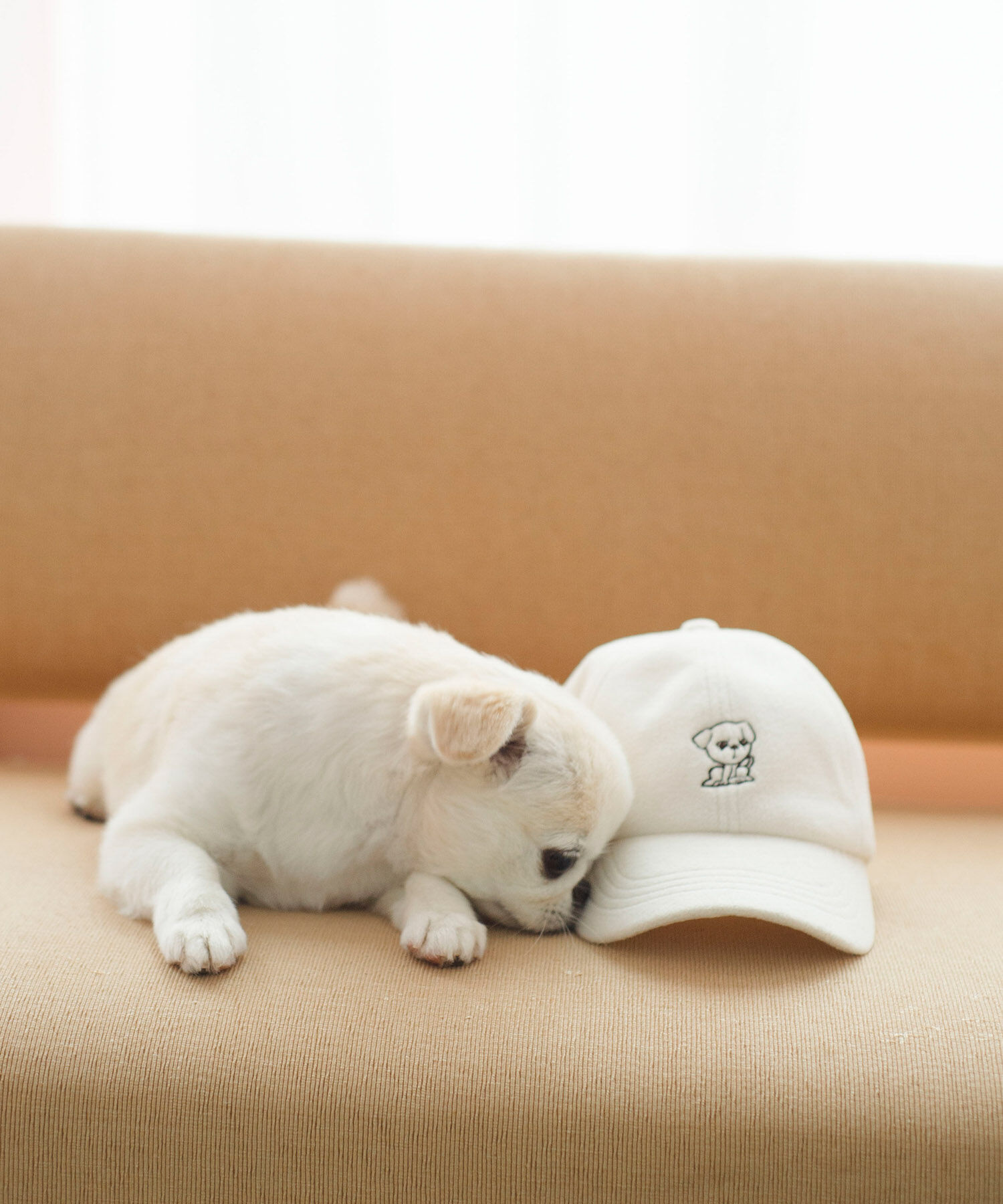 ROPE PICNIC PASSAGE「【一部店舗限定】おもちくん&times;ROPE' PICNIC/刺繍フリースキャップ」|キャップ・キャスケット|