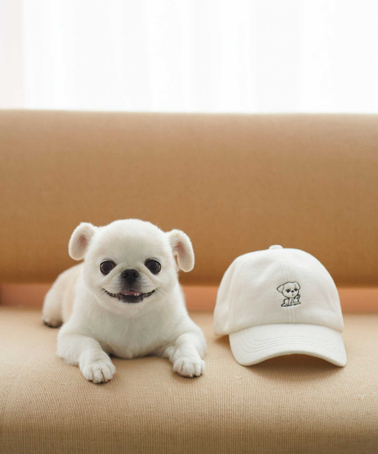 ROPE PICNIC PASSAGE「【一部店舗限定】おもちくん&times;ROPE' PICNIC/刺繍フリースキャップ」|キャップ・キャスケット|