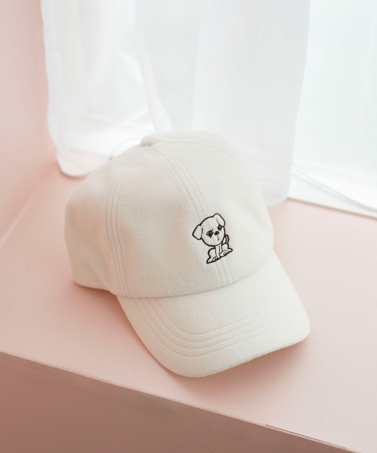 ROPE PICNIC PASSAGE「【一部店舗限定】おもちくん&times;ROPE' PICNIC/刺繍フリースキャップ」|キャップ・キャスケット|