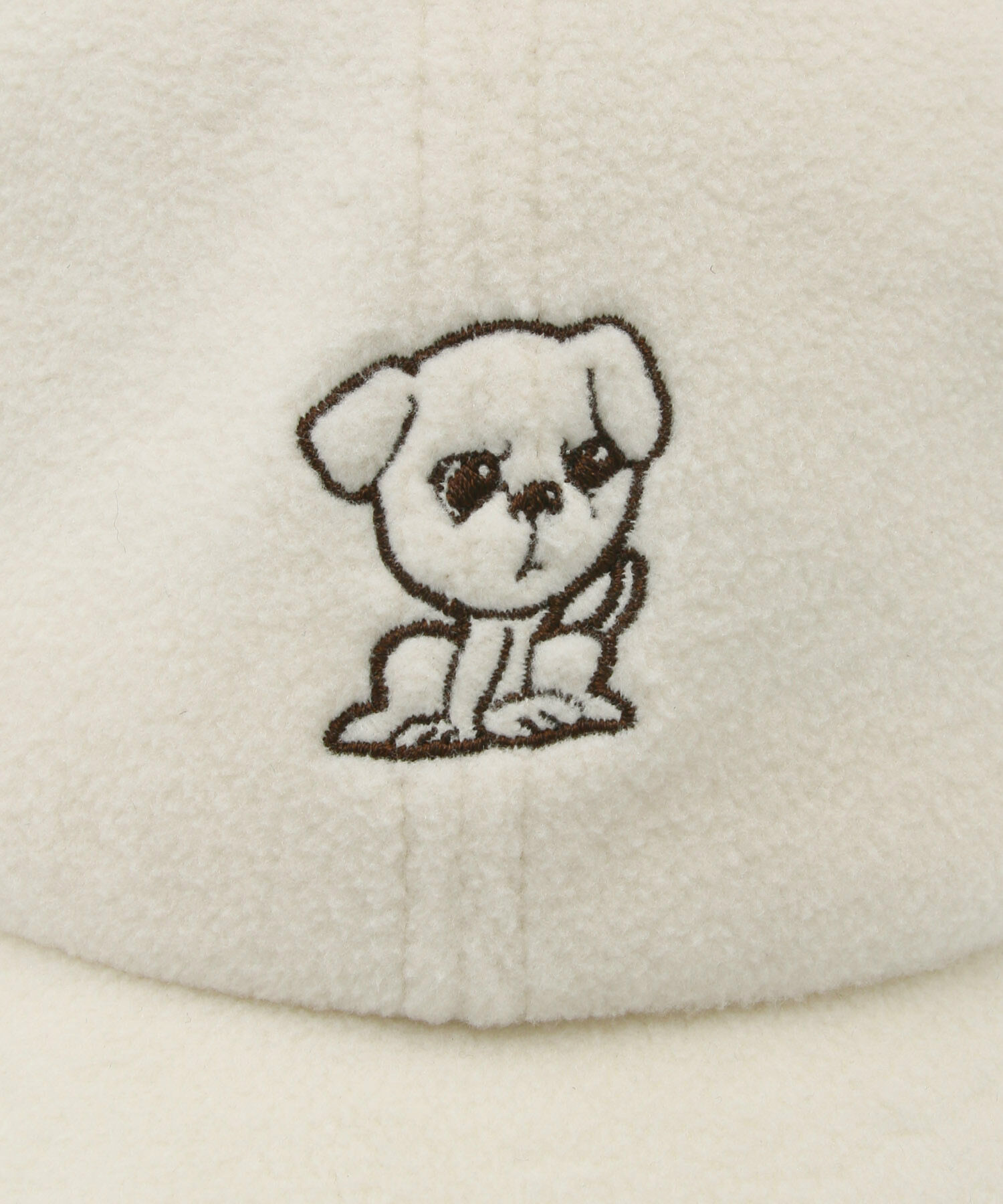 ROPE PICNIC PASSAGE「【一部店舗限定】おもちくん&times;ROPE' PICNIC/刺繍フリースキャップ」|キャップ・キャスケット|