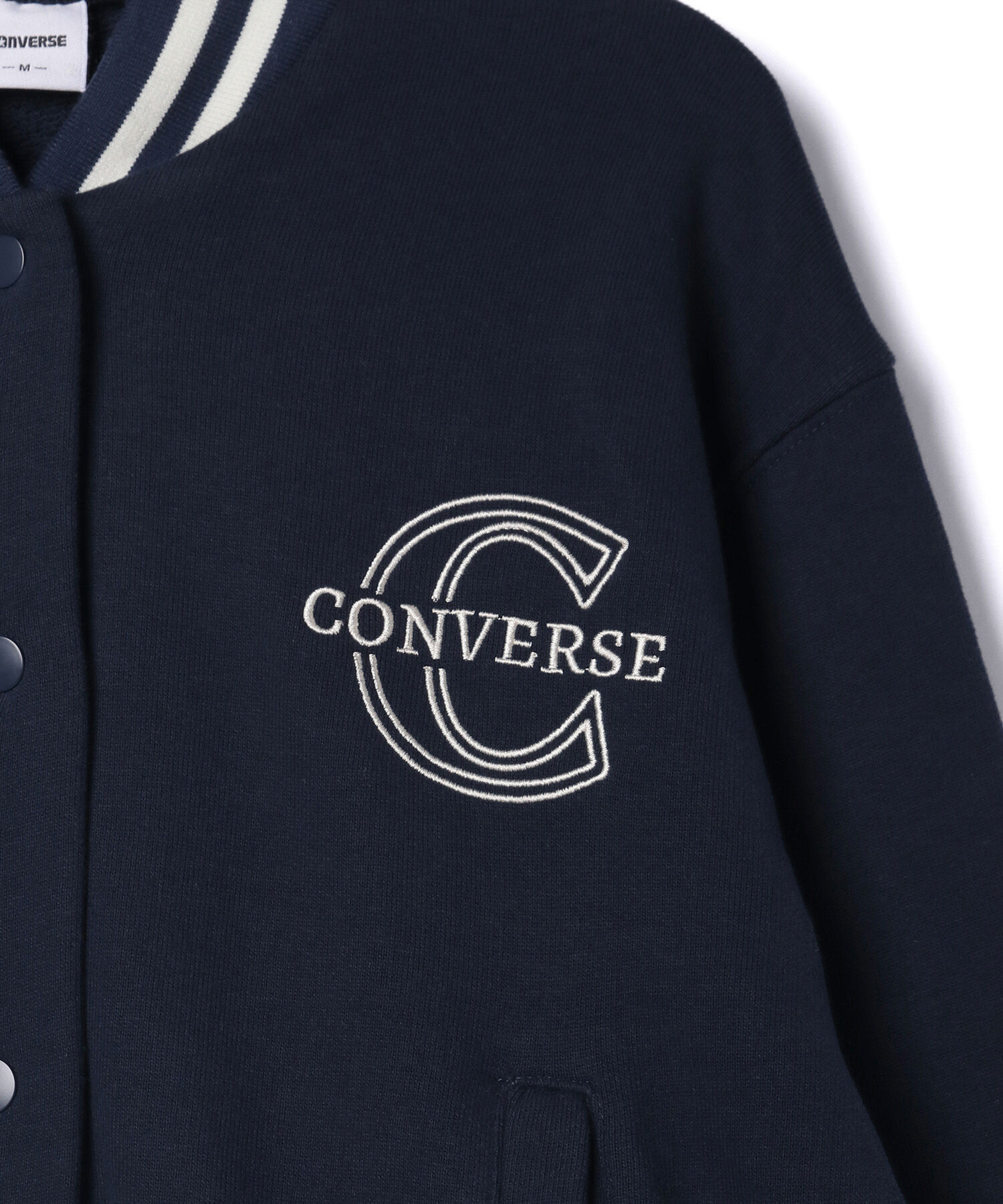 ROPE' PICNIC R「【CONVERSE/コンバース】裏毛リブラインスタジャン」|ブルゾン・スタジャン|