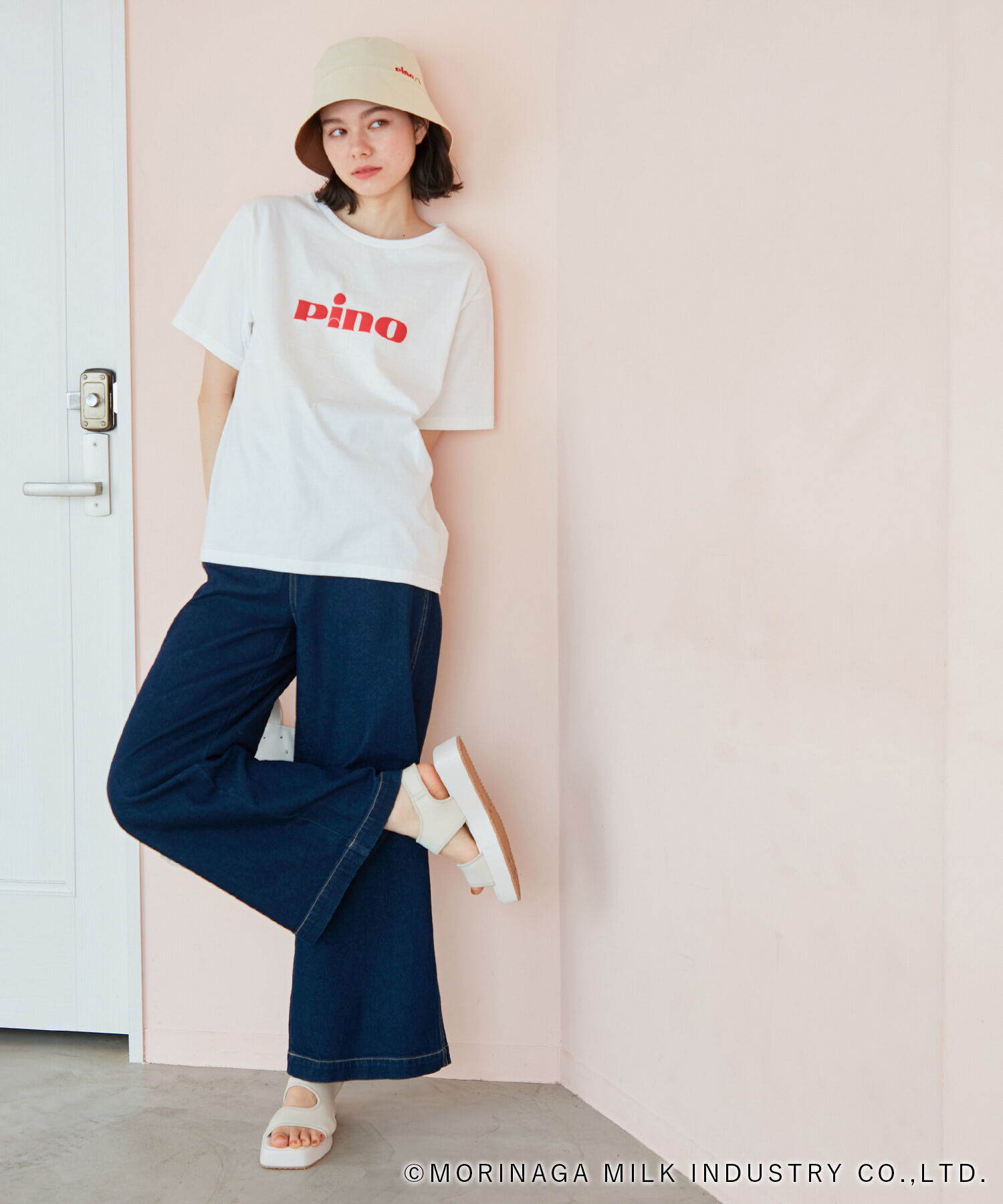 ROPE PICNIC PASSAGE「【Pino meets ROPE' PICNIC】刺繍リバーシブルバケットハット」|ハット|