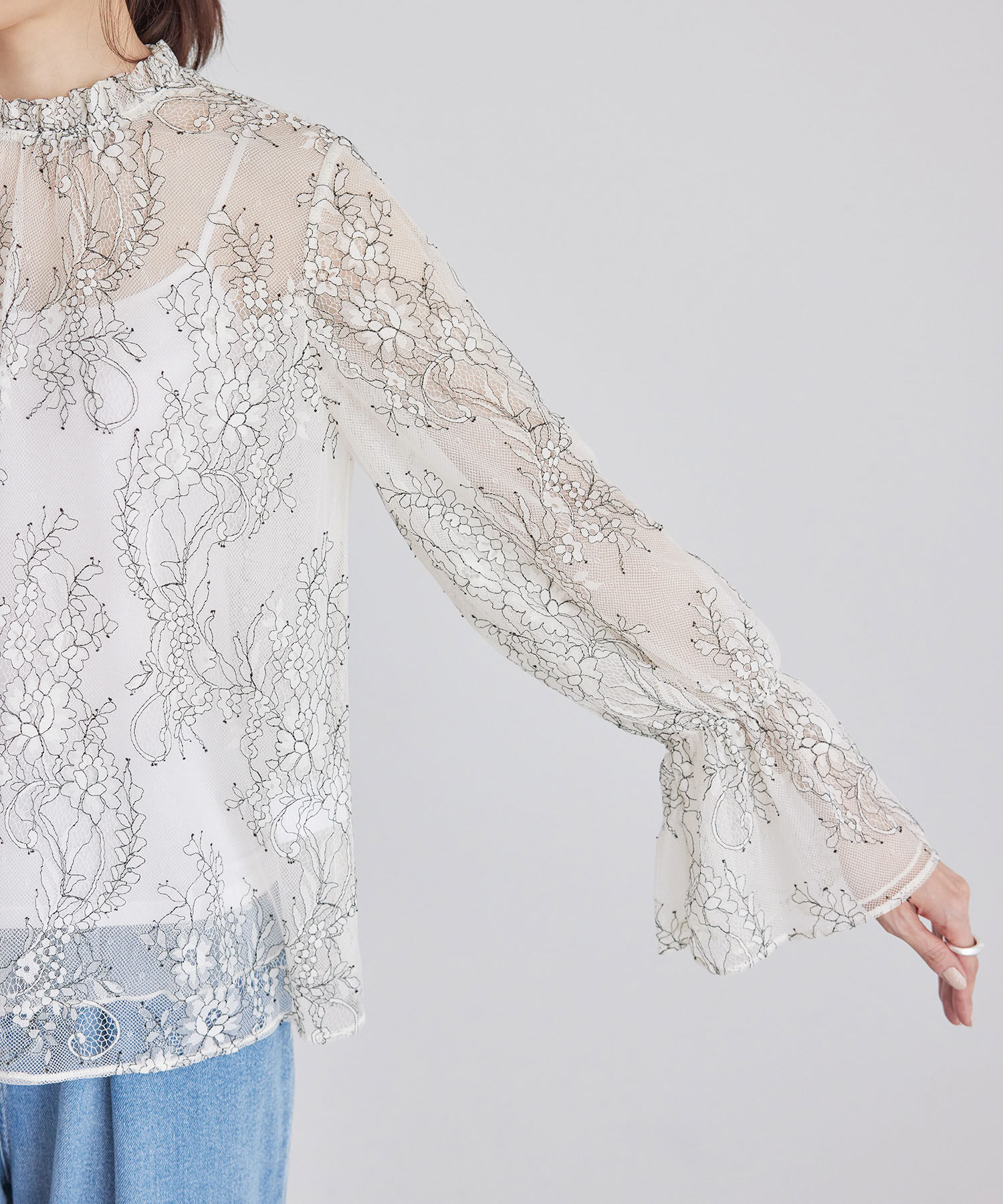 Rope&rsquo;Picnic「フレンチレースブラウス」|シャツ・ブラウス|