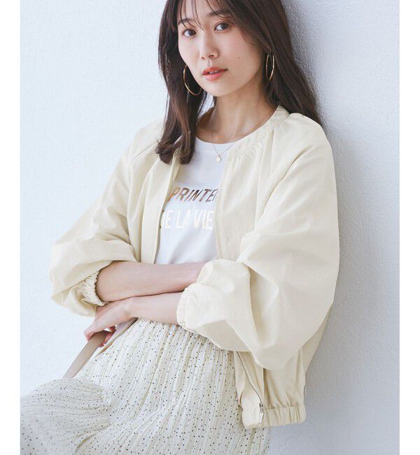 Rope&rsquo;Picnic「【撥水加工・花粉ガード】リサイクルナイロンブルゾン」|ブルゾン・スタジャン|