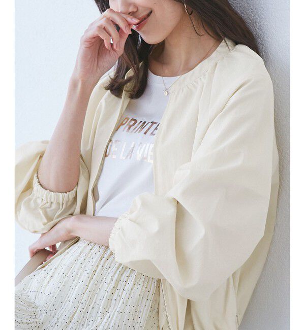 Rope&rsquo;Picnic「【撥水加工・花粉ガード】リサイクルナイロンブルゾン」|ブルゾン・スタジャン|