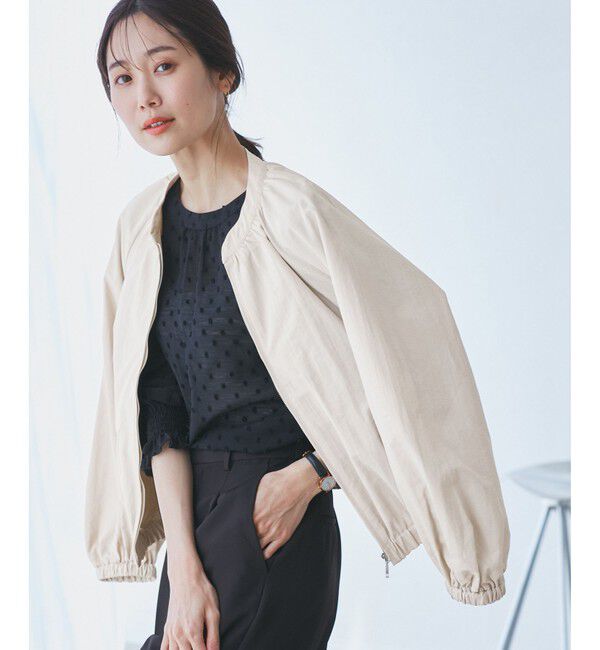 Rope&rsquo;Picnic「【撥水加工・花粉ガード】リサイクルナイロンブルゾン」|ブルゾン・スタジャン|