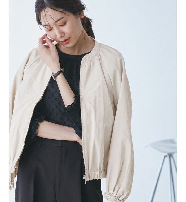 Rope&rsquo;Picnic「【撥水加工・花粉ガード】リサイクルナイロンブルゾン」|ブルゾン・スタジャン|