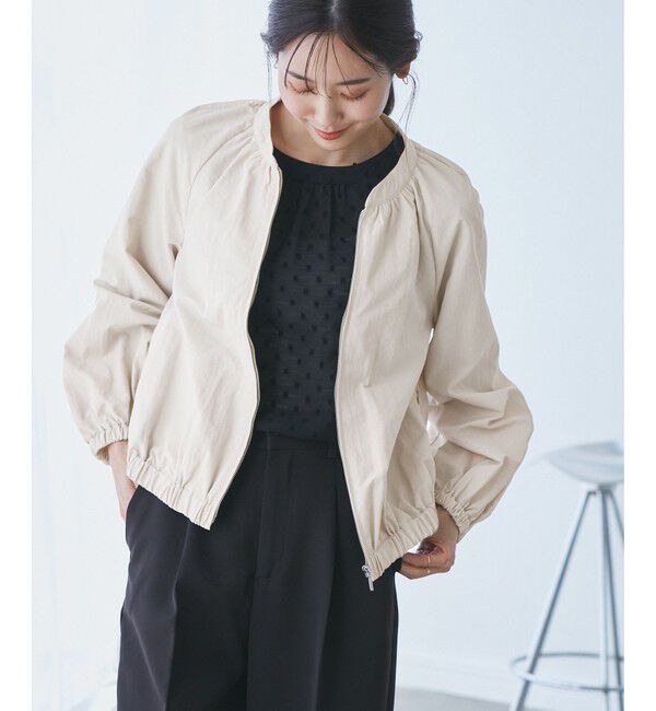 Rope&rsquo;Picnic「【撥水加工・花粉ガード】リサイクルナイロンブルゾン」|ブルゾン・スタジャン|