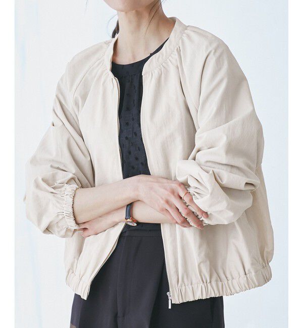 Rope&rsquo;Picnic「【撥水加工・花粉ガード】リサイクルナイロンブルゾン」|ブルゾン・スタジャン|