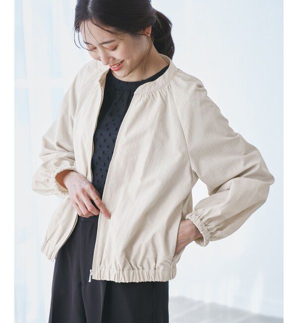 Rope&rsquo;Picnic「【撥水加工・花粉ガード】リサイクルナイロンブルゾン」|ブルゾン・スタジャン|